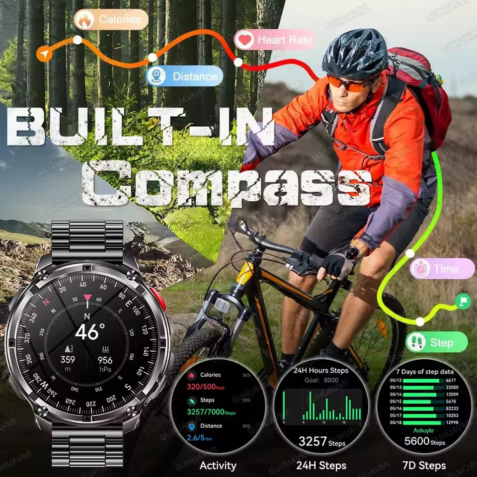 ساعة T-Rex3 Ultra الذكية - عرض الميزات متعددة الوظائف | T-Rex3 Ultra Smartwatch - Multi-Function Features Display
