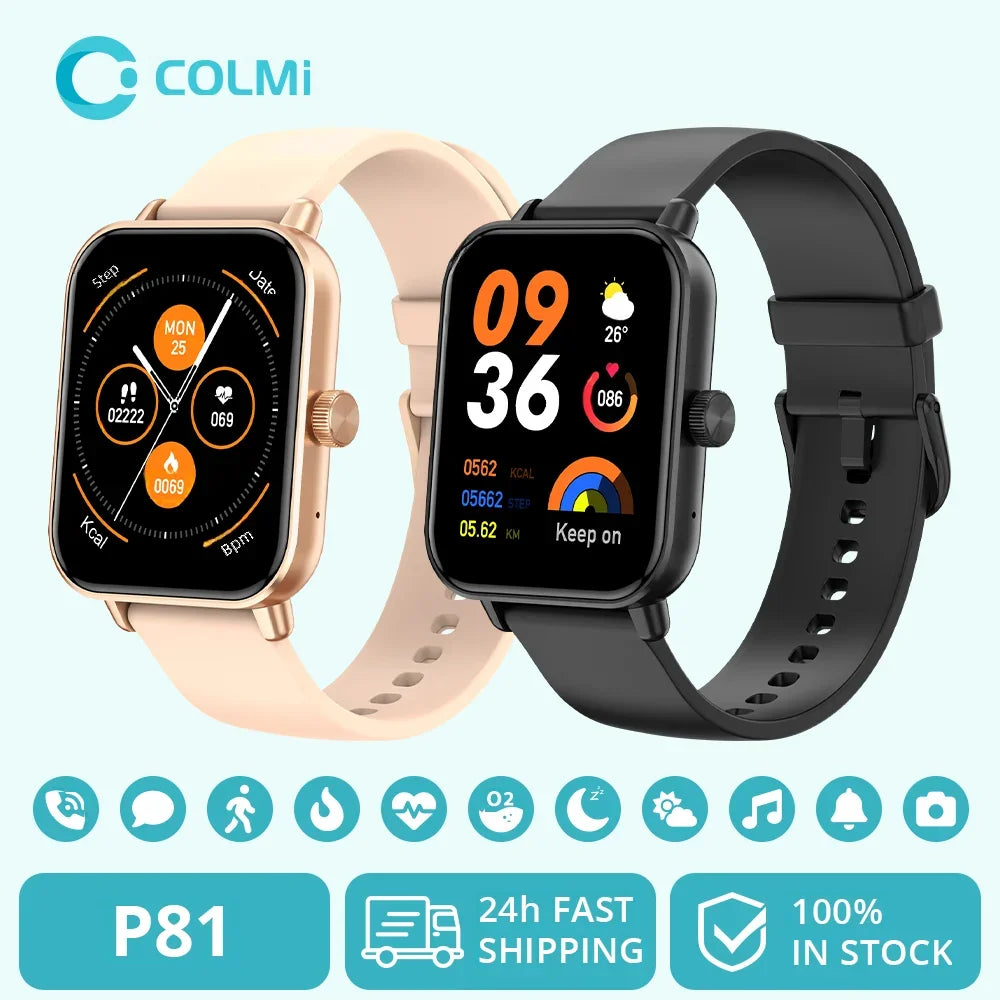 
ساعة ذكية COLMI P81 - منظر أمامي | COLMI P81 Smart Watch - Front View

