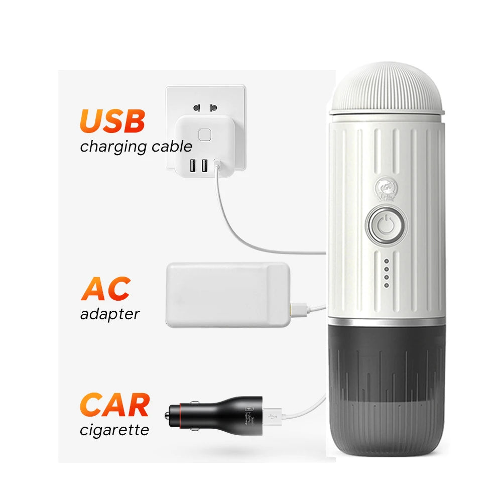 ماكينة إسبريسو لاسلكية - تصميم مدمج | Wireless Espresso Maker - Compact Design

