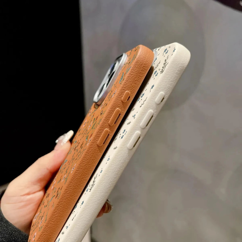 كفر آيفون بتصميم زهور صغيرة - iPhone Case Small Flowers Design



