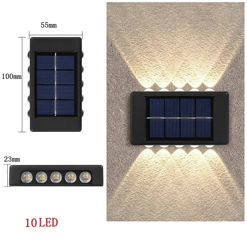 إضاءة شمسية ذكية للجدران - Smart Solar Wall Light

