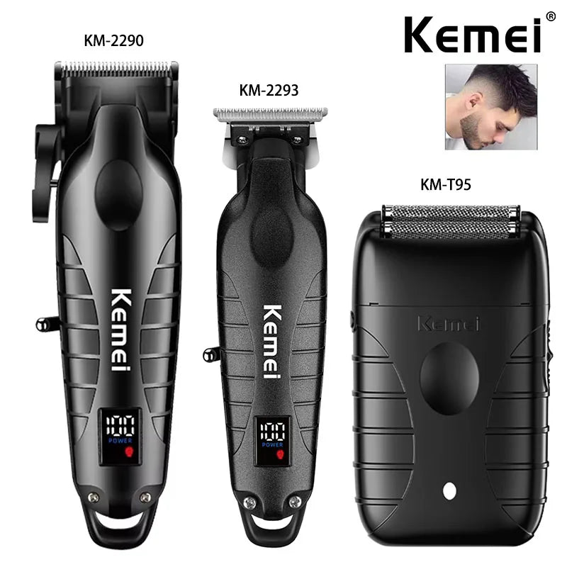 ماكينة حلاقة كيمي KM-2290 - منظر أمامي | Kemei KM-2290 Hair Clipper - Front View

