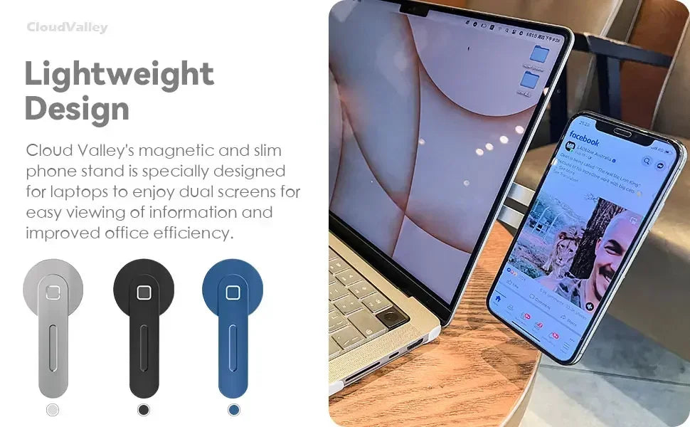 حامل مغناطيسي نحيف وخفيف الوزن بألوان متنوعة - Slim and lightweight magnetic holder in different colors