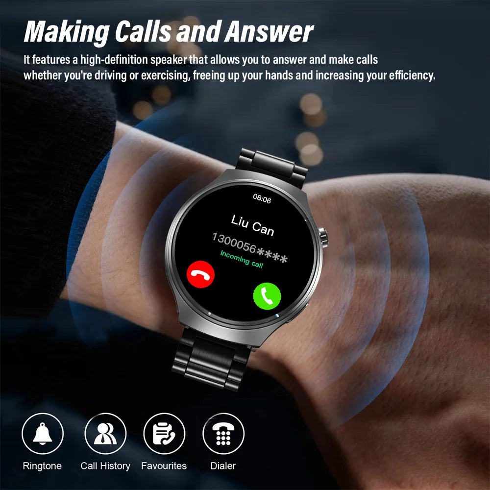 ساعة ذكية بمكالمات بلوتوث - Smart Watch Bluetooth Calls

