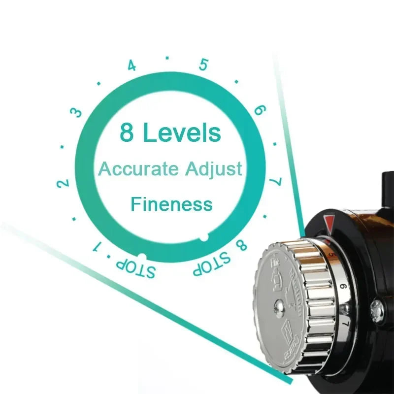 ماكينة طحن القهوة من الستانلس ستيل - Stainless Steel Coffee Grinder
