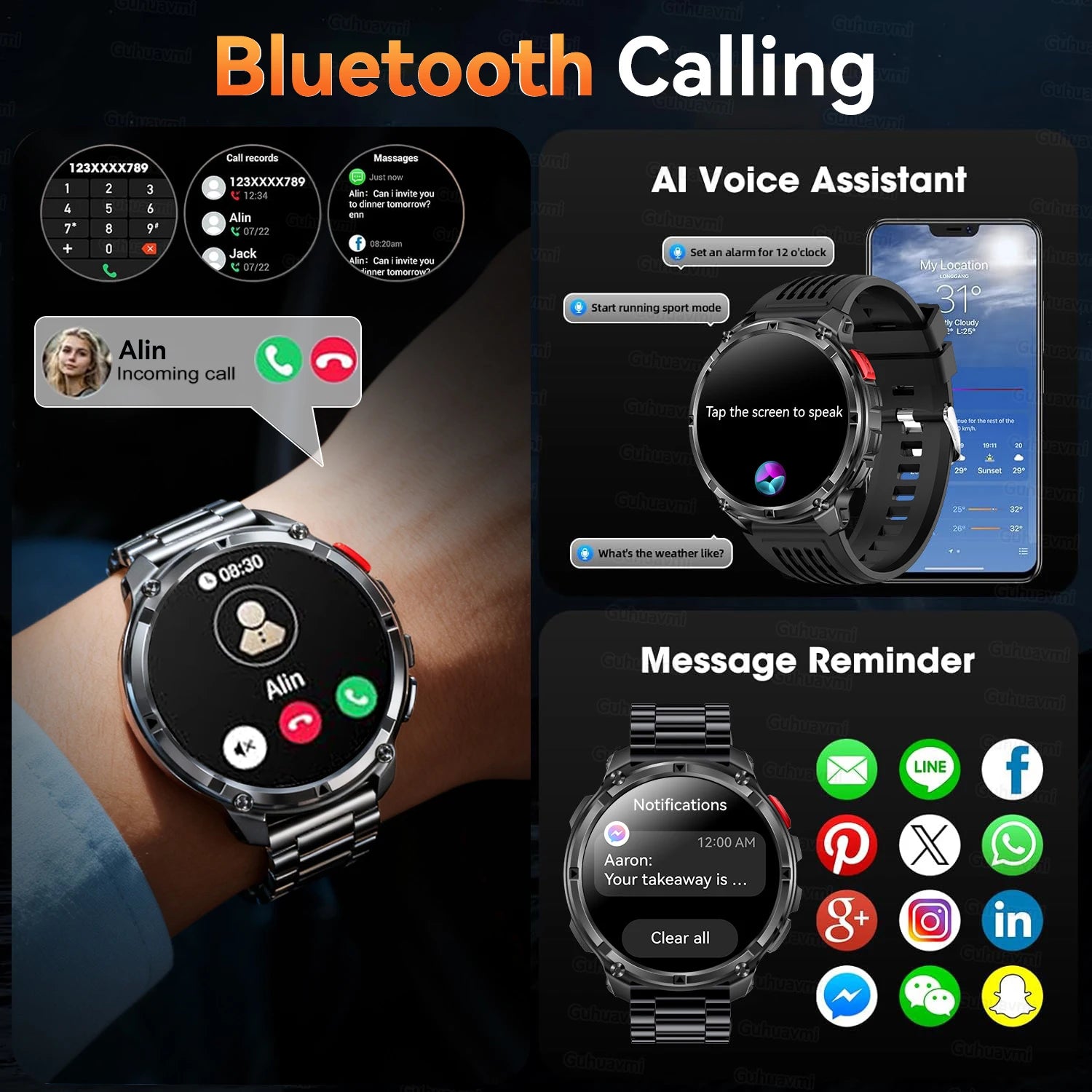 ساعة T-Rex3 Ultra الذكية - نسخة اللون الأسود | T-Rex3 Ultra Smartwatch - Black Color Variant
